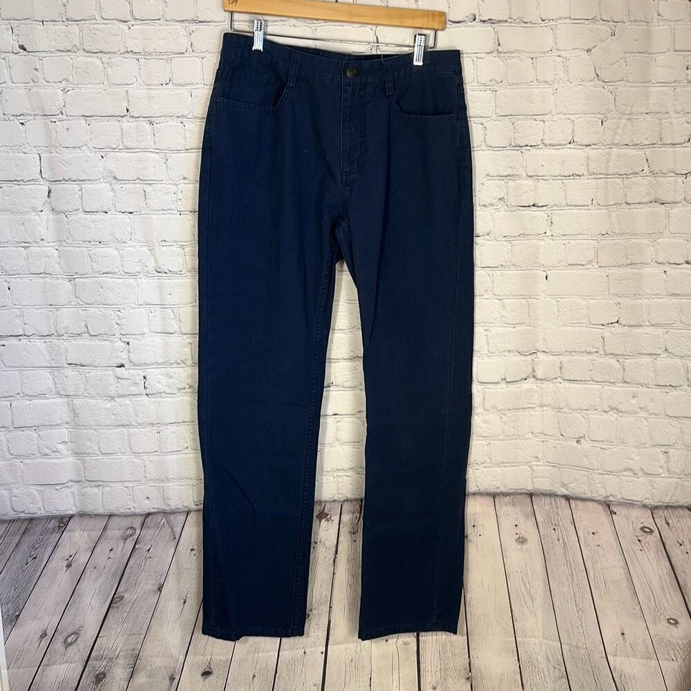 Mens Vineyard Vines 5 Pocket Blue Canvas Pant W32 L32 1P0053